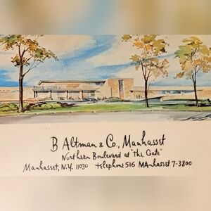 B. Altman & Co. Manhasset, Long Island Vintage Postcard